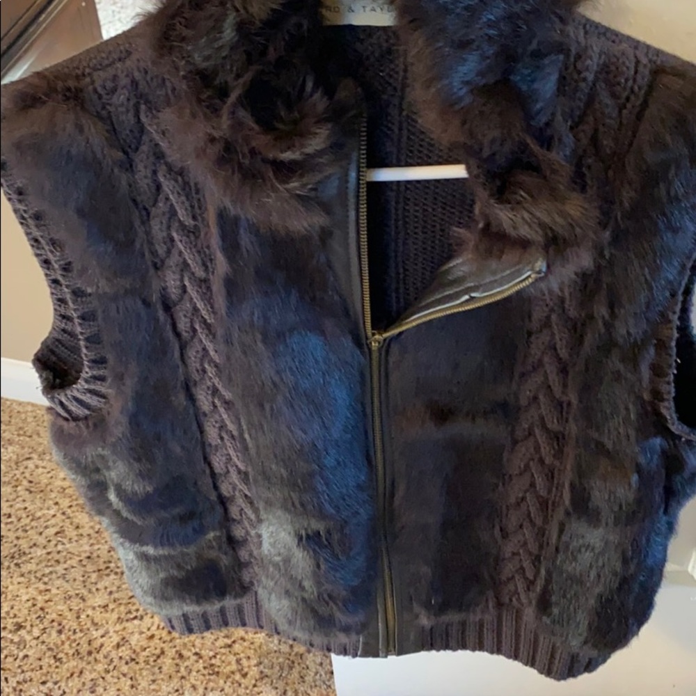 chocolate brown vest